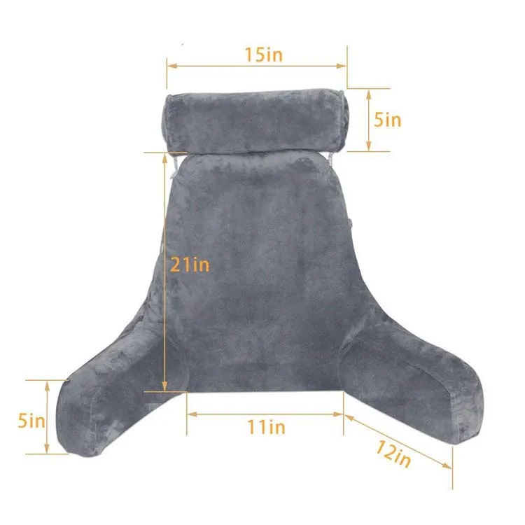 Home Fashions Bed rest pillow with arms read pillow/ ipad watching pillow