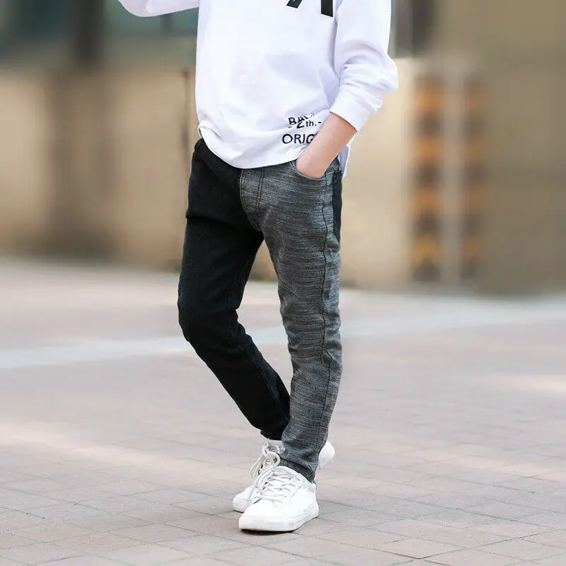 
Jeans Brand Kids denim jeans Boys Trousers Clothes straight Children Jeans Cowboy elastic waist Pants factory price 