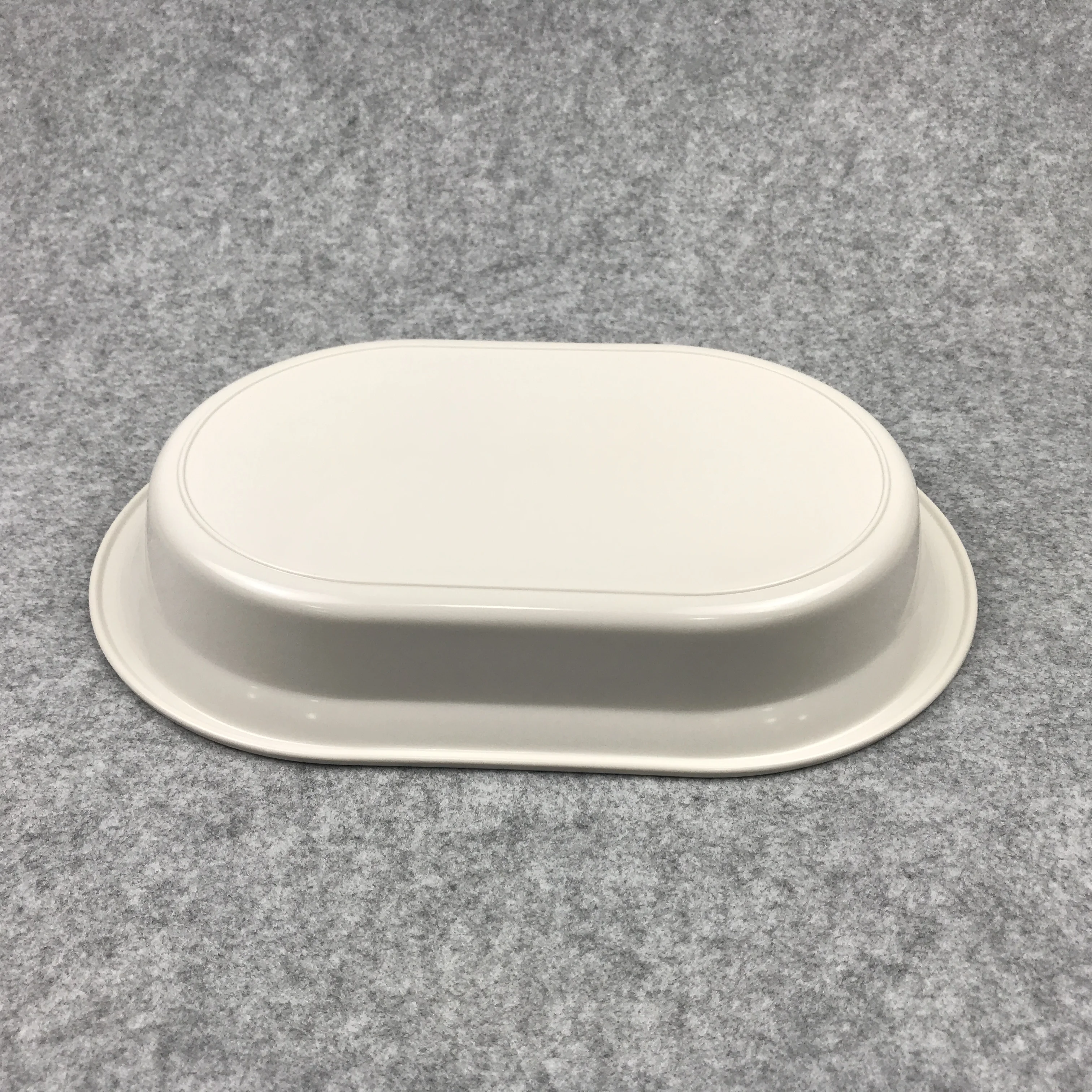 Plastic crayfish serving deep food dinner plate