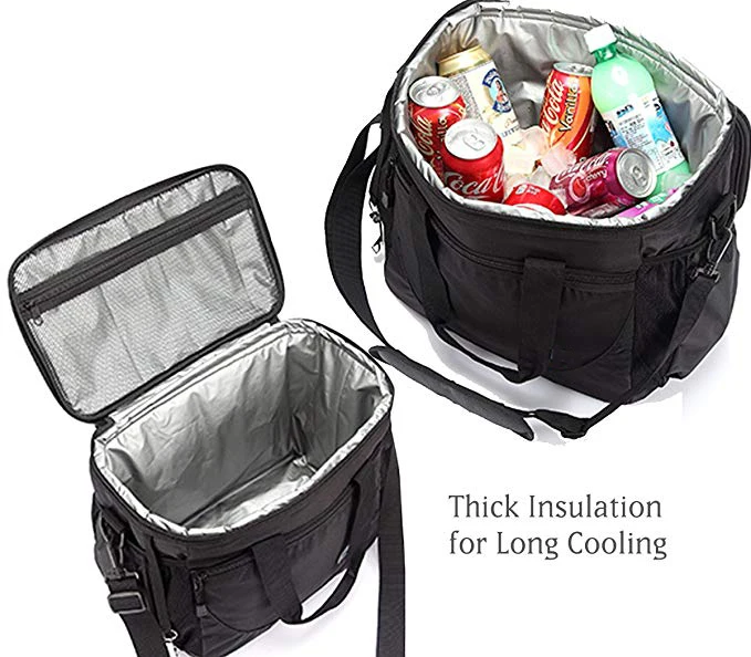 Multi-Pockets Insulated Leakproof Picnic Lunch Bag  Large Cooler Bag