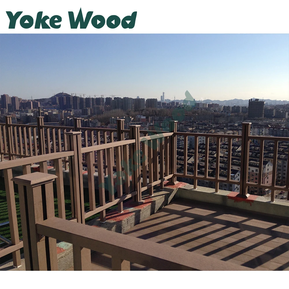 
WPC Outdoor Wood Railing Wall Bracket for Handrails Folding Stairs Handrails 