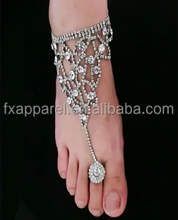 Кольцо на носок, браслеты на ногу со стразами, ювелирные изделия, стразы, подвесная цепочка G0019