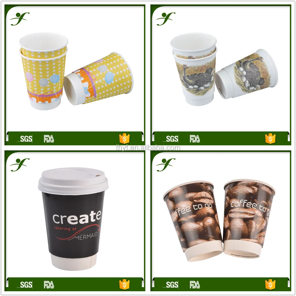 
12oz High Quality Double Wall Paper Cup white 