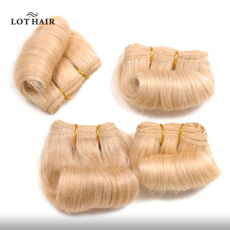 6-8inches 100% virgin human hair afro b short hair weave