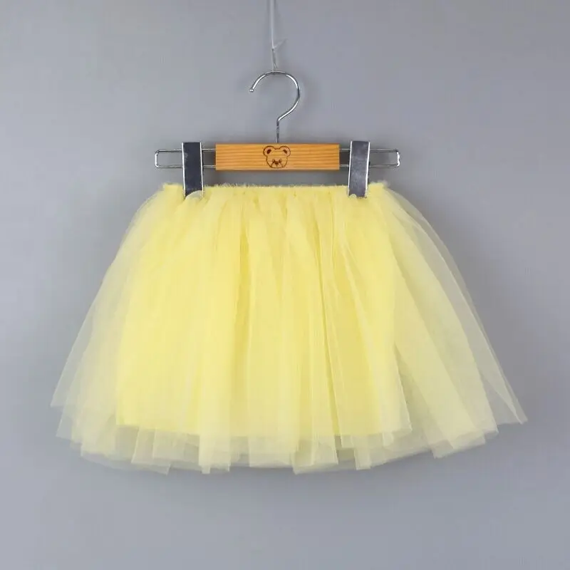 Ins Style 4 Layers 8 Colors Girls Tutu Skirts Fashion Children Princess dress