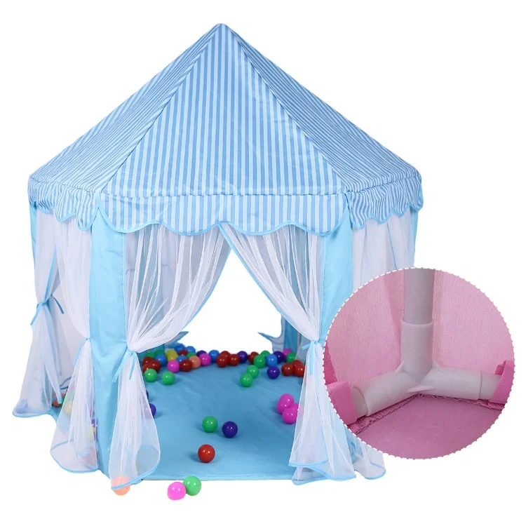 Шестигранная палатка-Замок принцессы, большой игровой домик, игрушечная палатка принцессы