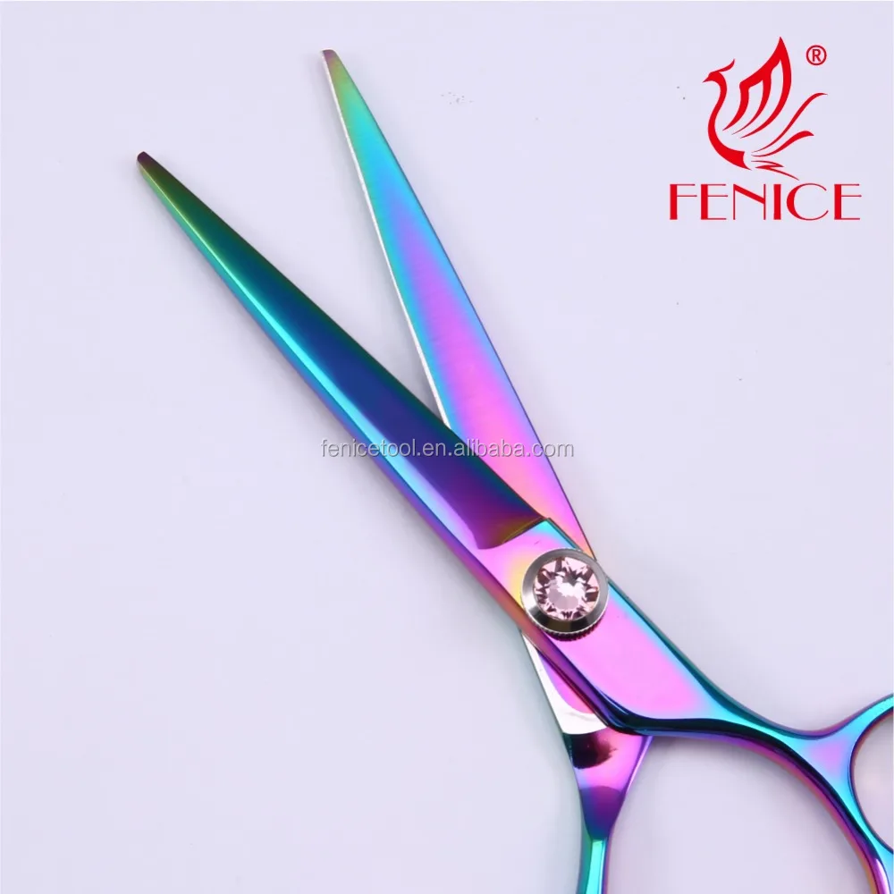 Professional JP440C steel 6.0 inch rotate handle salon barber scissors