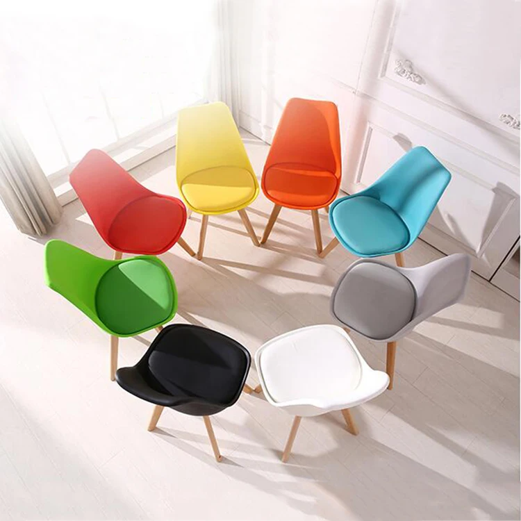 Creative Restaurant Banquet Chair Solid Wood Chair Colorful Chair