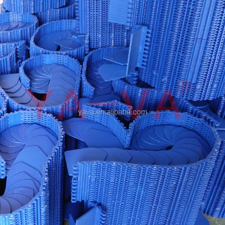 YS650-2 modular belt conveyor side guard table top modular belt