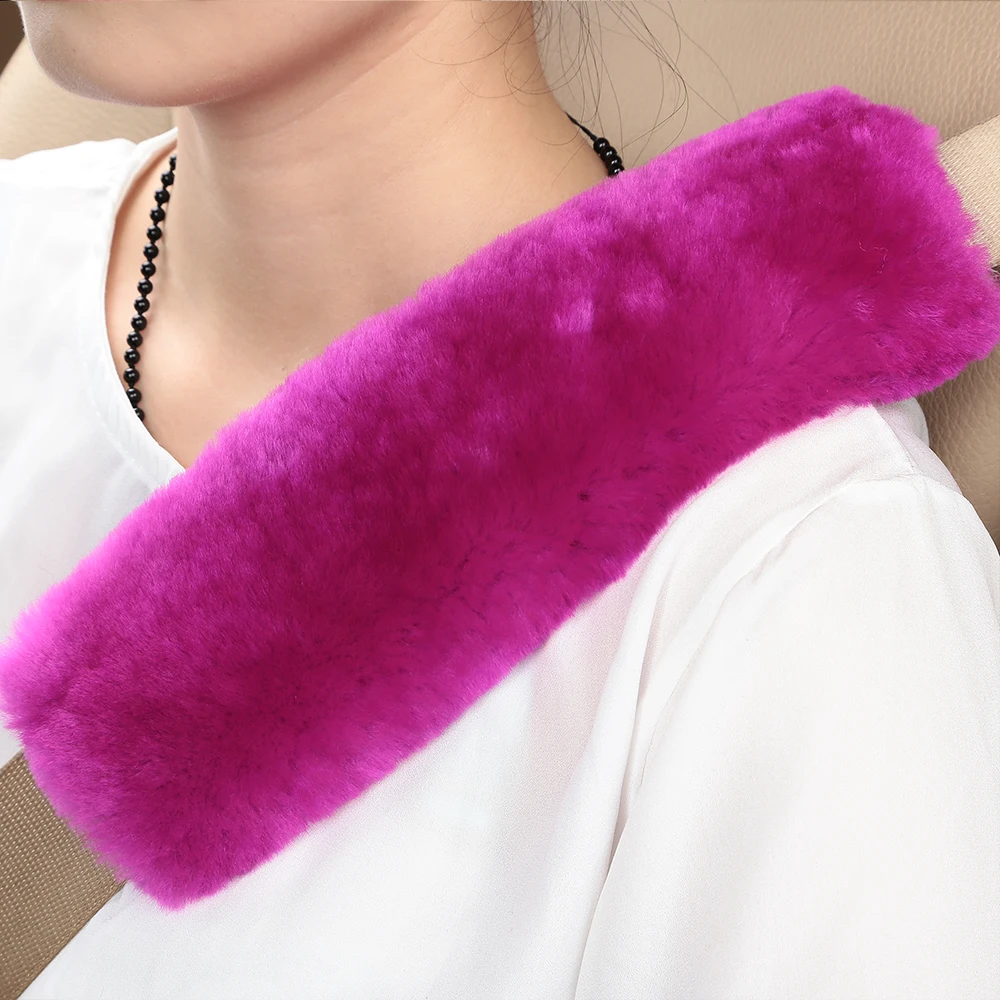 
Car Seat belt cover for sheepskin car parts accessories 