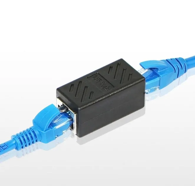 Wholesale RJ45 Female To Female CAT6 Network Ethernet LAN Connector Adapter