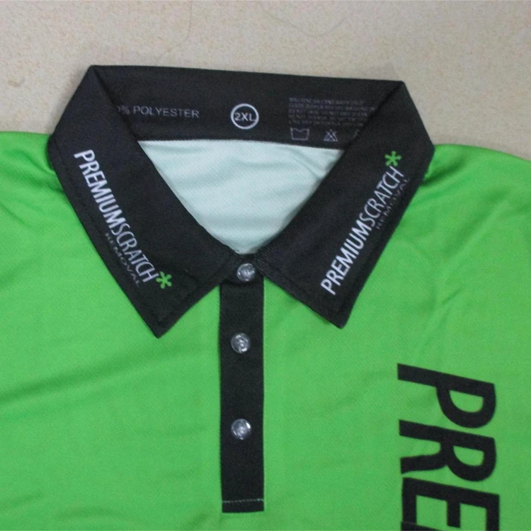 Wholesale china sports quick dry sublimation women golf polo shirts with neon green