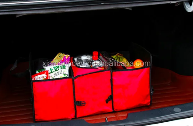 Big Ant Car Trunk Organizer - Cooler Storage for Auto Front & Back Seat, Collapsible - Hold Vehicle Cargo Secure and Prevent Sli