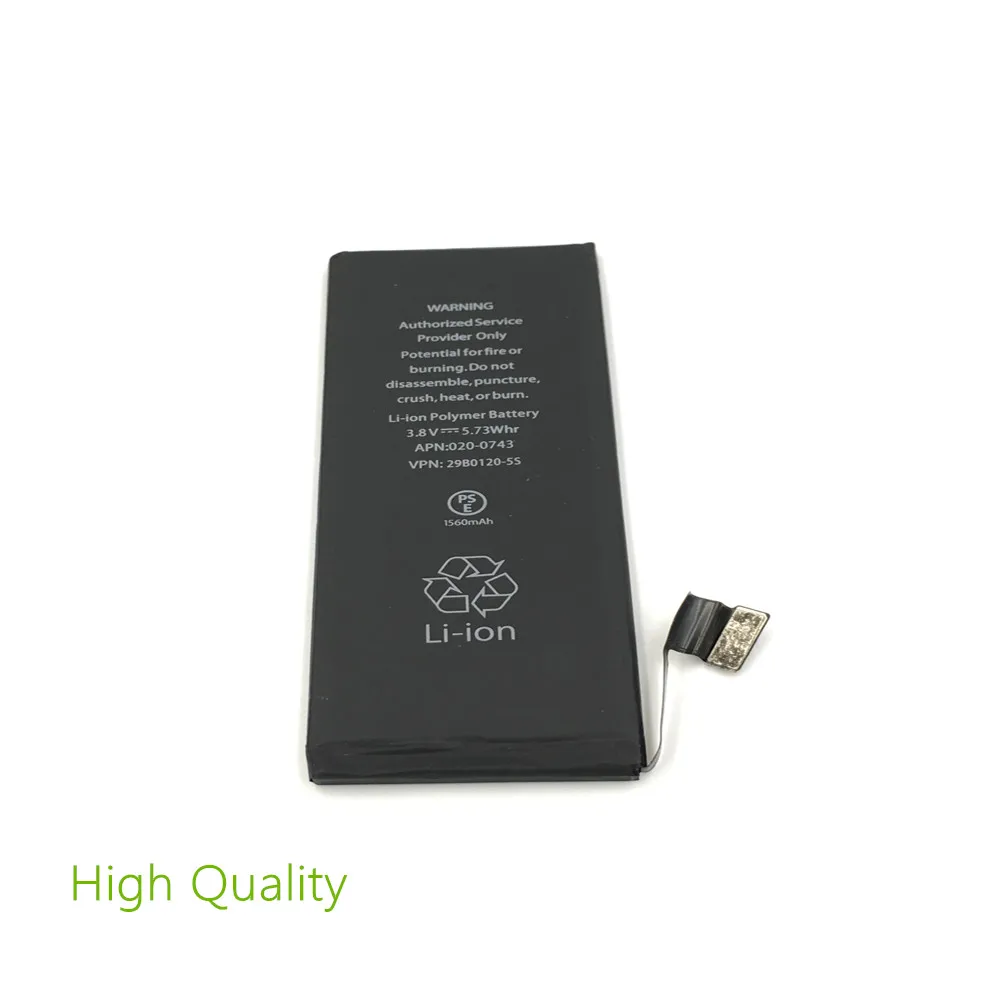 Замена 0 батарея цикла 1560 мАч Аккумулятор для 5S телефон