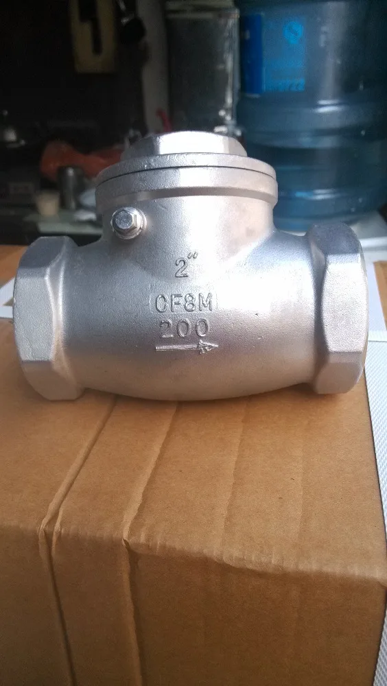 CF8/CF8M SS Threaded Cast Swing Check Valve 1 Piece 200 WOG Full Port