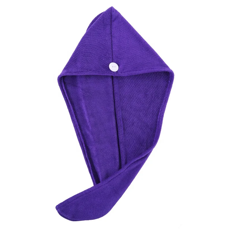 Most Selling Product 25*65cm Super Water Absorbency Microfiber Hair Turban Towel Hair Drying Wrap Towel