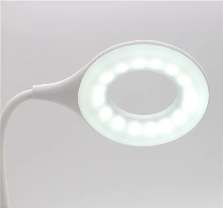 Reading Light LED Desk Lamp with Rechargeable Battery 3 Brightness Levels Dimmable Gooseneck Desk Light Sensitive Touch Control