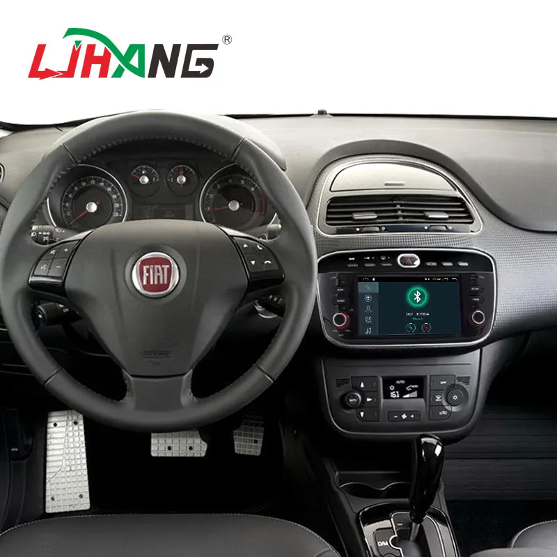 LJHANG dsp carplay Android 13 2+16G Car dvd Multimedia Player For Fiat Abarth Punto EVO Linea 2012-2015 GPS Navi Radio Stereo