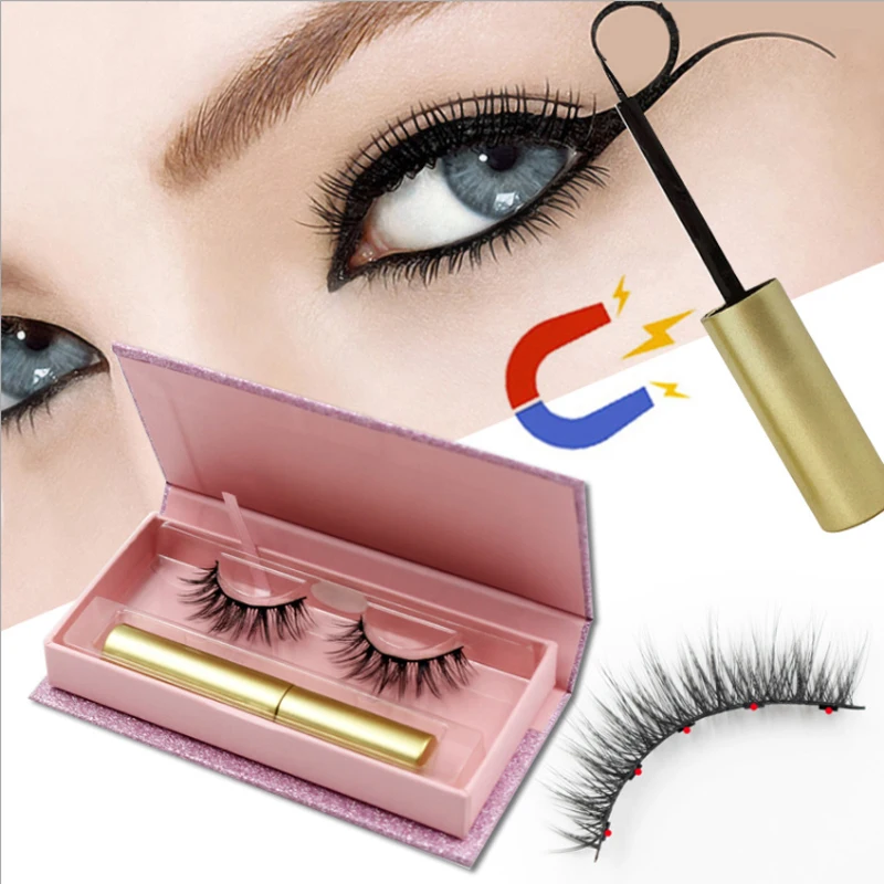 
Wholesale Eye Makeup 2021 Fashion Trend Eyeliner Magnetic Eye Lashes 
