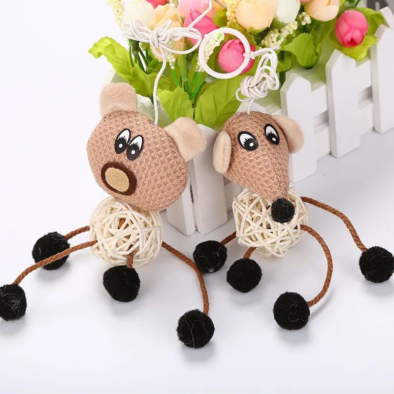 natural New Arrival Pet Products Interactive cat toy with rattan ball