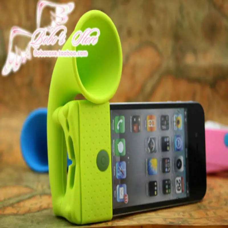 
Silicone Horn Stand Speakers for Iphone 