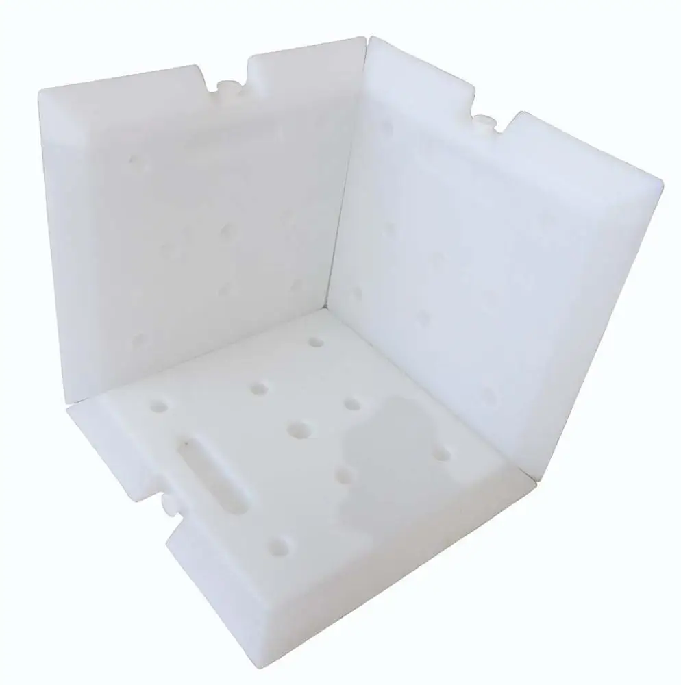 Hard shell plastic blue ice refrigerant gel pack for vaccine shipping