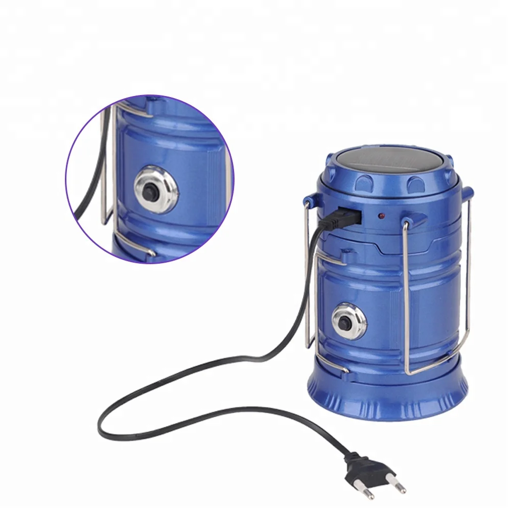 
ABS foldable Solar Power Rechargeable Outdoor High Power Hand led camping lantern light 