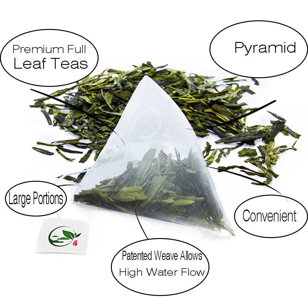 Pyramid Infuser Individual Herbal Disposable Custom Printed Aluminum Foil Nylon Tea Packaging Bag Bags Filter Envelope Seal