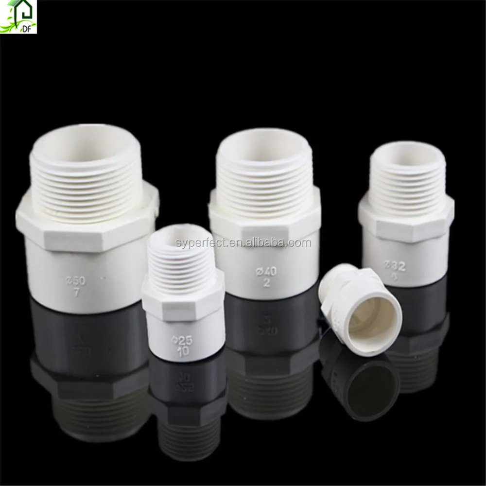 1/2'-6' PVC Pipe Fittings Male Thread Adaptor