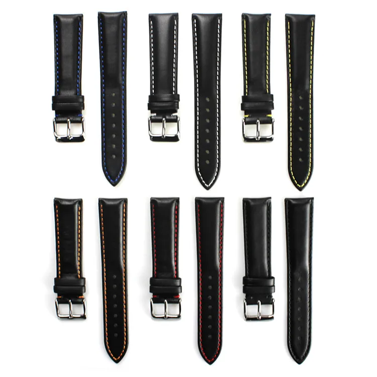 20mm 22mm Vintage Genuine Leather Watch Band Luxury Leather Watch Strap