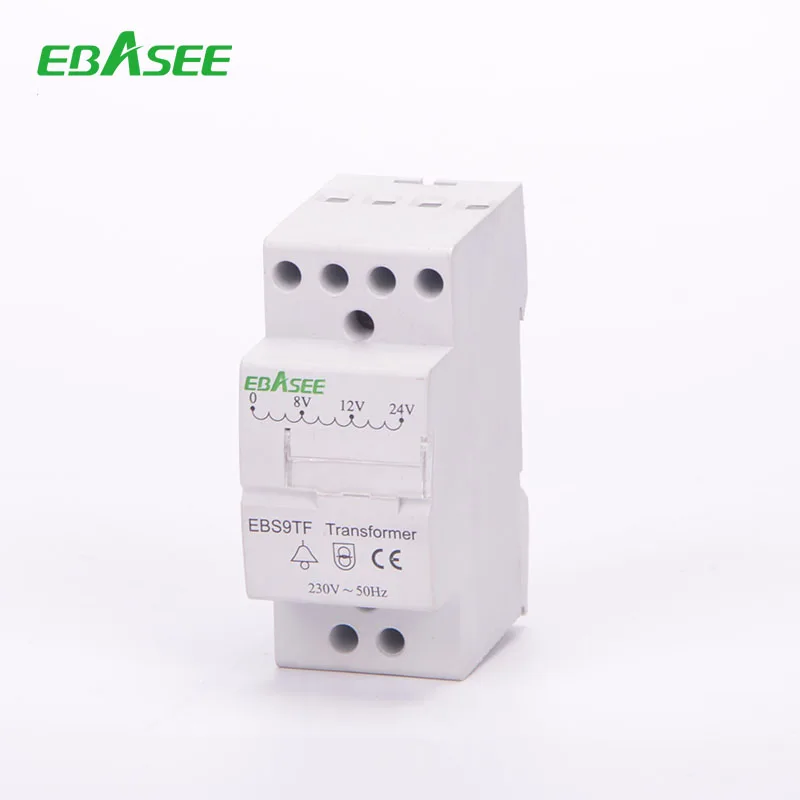 Low voltage Modular Din-rail type Output voltage 4V, 6V, 8V, 12V, 16V, 24V Electrical bell transformer