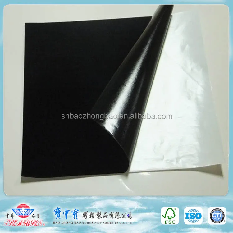 Self-Adhesive Flock Paper velvet fabrics with back paper