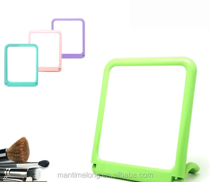 Korean fashion cosmetic mirror portable folding utility creative school desktop mirror