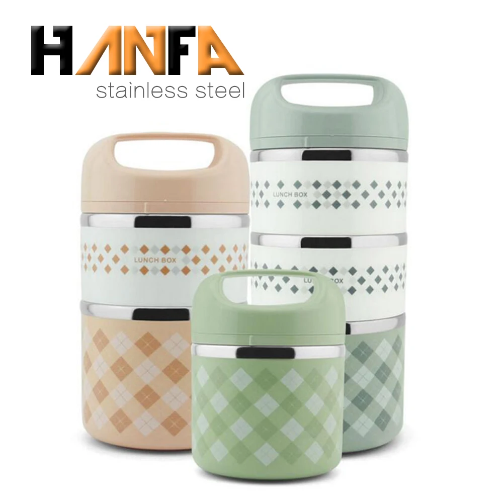 New design kids stainless steel bento lunch box tiffin box lunch with handle