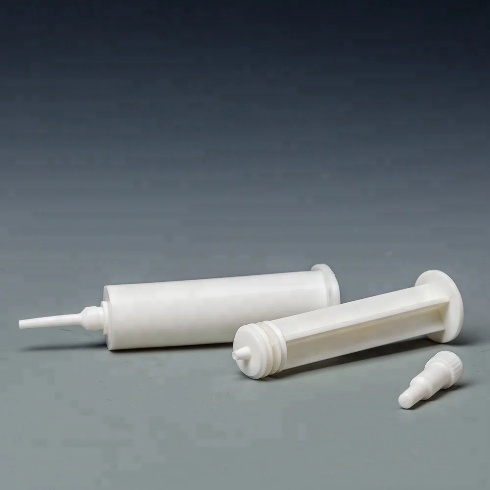 long tip 10ml plastic medical ointment syringe sample free injector with cap for packaging injection cow masititis medicine