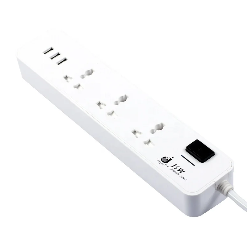 
3 way universal electric USB power extension board with usb 
