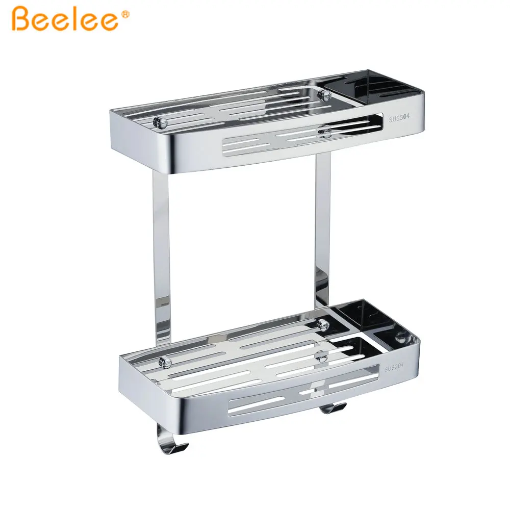  Beelee BA9287C2 заводская цена угловая полка для ванной комнаты дома и отеля