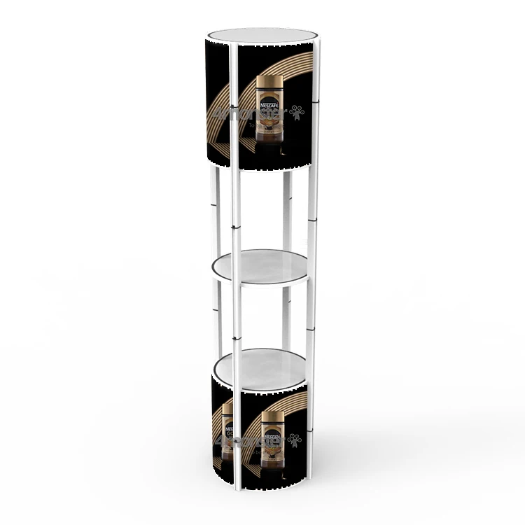 Portable Aluminum Trade Show Spiral Twist Tower Display