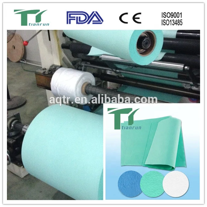 
CSSD Consumables White Blue Green Medical Disposable wrap Paper roll 