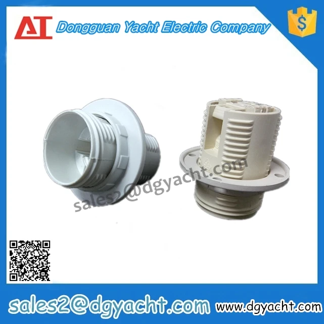 Пластиковые E14 винт типа потолка лампа гнездо с оперативное исправление кольцо