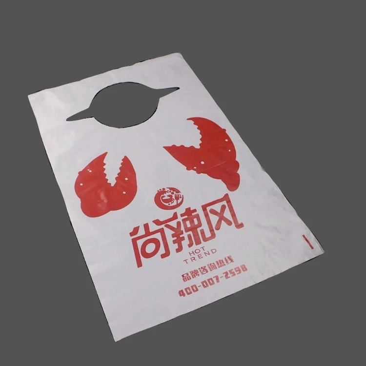 
Custom disposable printed adult seafood bibs for restaurant with pe material 