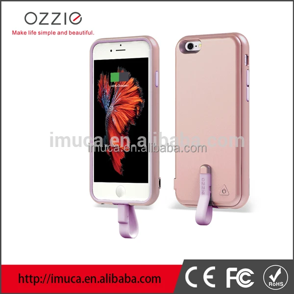 Wholesale Mobile Accessories Portable 2000mAh Smartphone Power Bank Charger Case for iPhone 6s