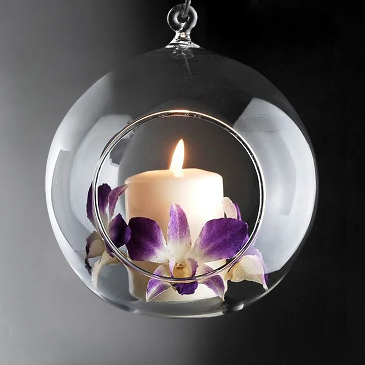 
Hanging Glass Globe Tealight Candle Holder For Wedding Centerpiece Decor Birthday Party Decor Christmas Holiday Decor 