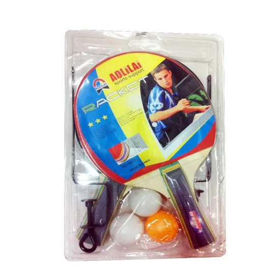 
inexpensive polar wood table tenns racket with 3pcs table tennis ball table tennis blade 