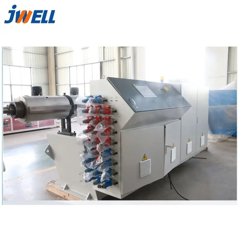 Jwell high speed  HDPE 75-250 plastic pipe  extruder machine