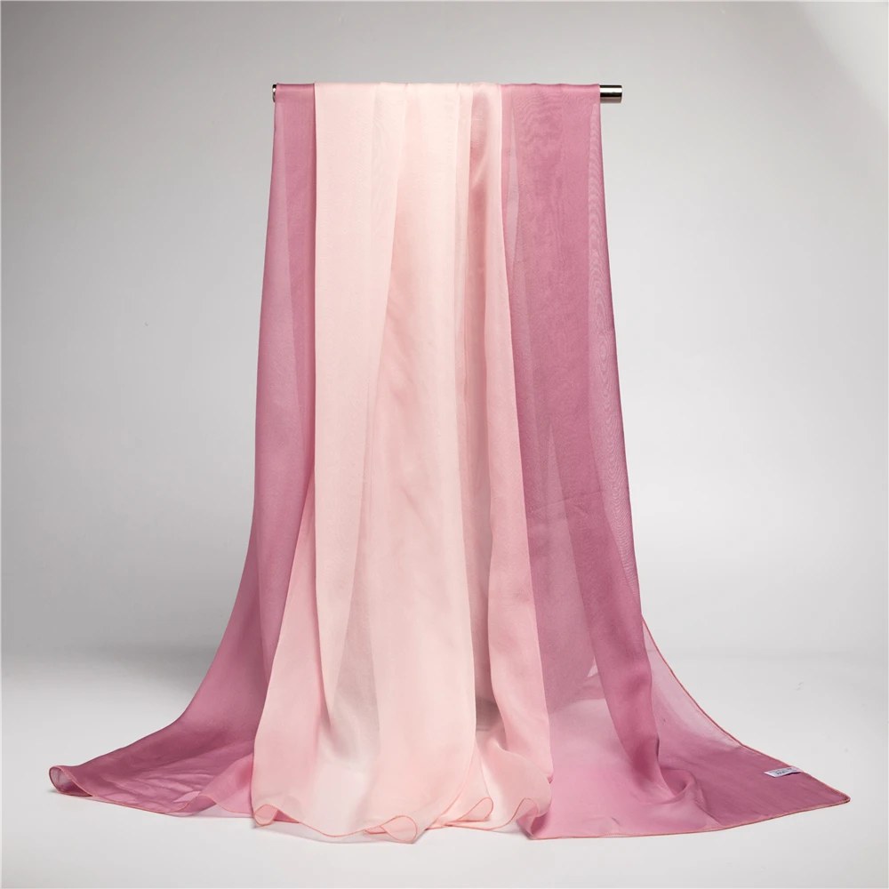 Custom Women Chiffon Multicolor Shawl Scarf