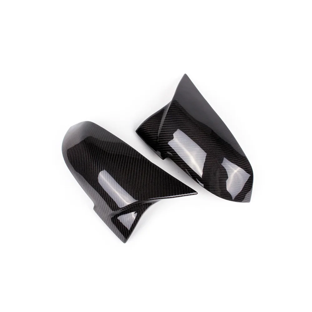 Carbon Fiber Side Door Rear View M Look Wing Mirror Housing Caps Covers for BMW 5 Series F10 530i 540i