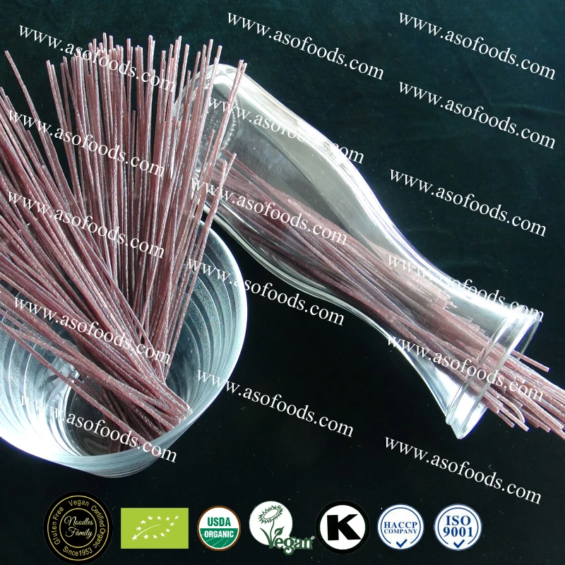 organic black rice gluten free vegan food packaged noodles pasta cila linguine spaghetti products production line bean nudels