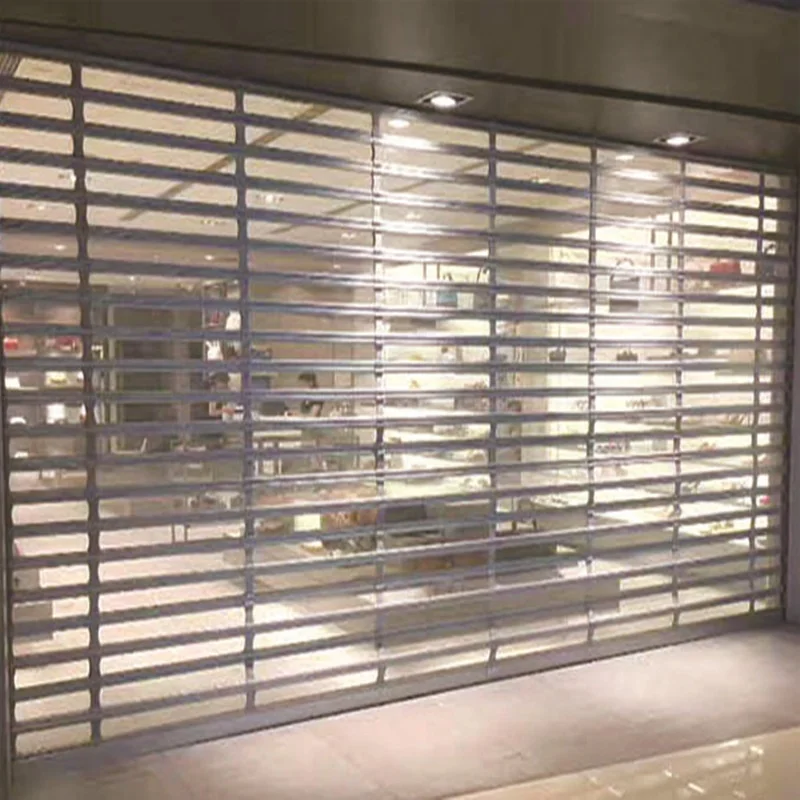 Cheap Wholesale China Automatic PC Panel Crystal Roller Shutter Door