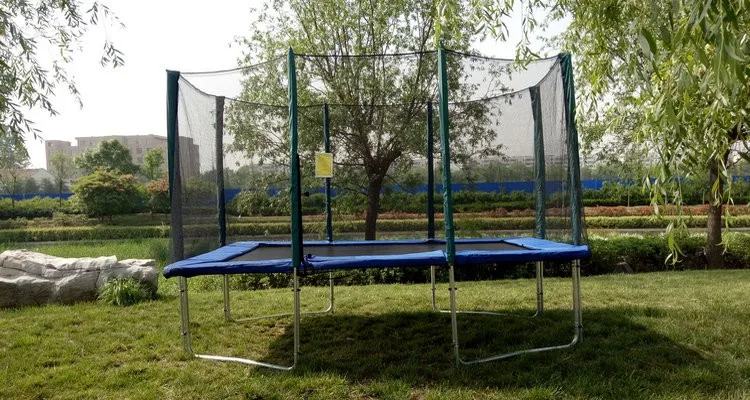 10 x 14 Foot Enclosed Rectangular Trampoline